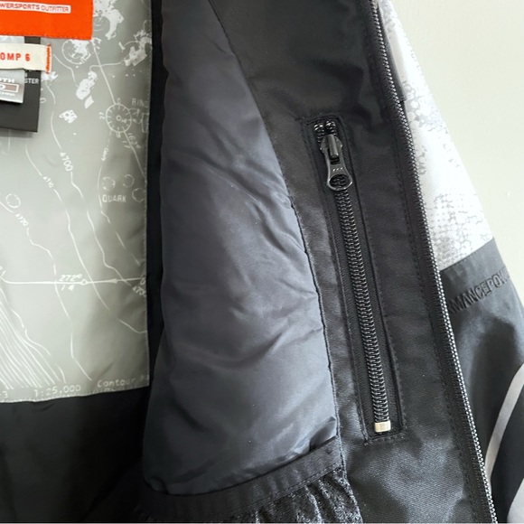 Arctiva Youth 10 Snow Jacket Black White Insulated Winter Coat Ski Snowboard - Picture 7 of 10